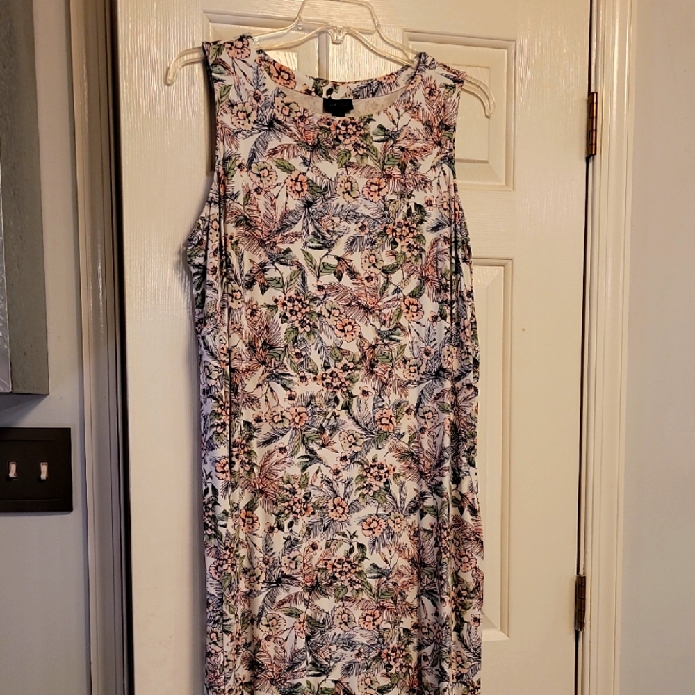 J.Jill Wearever Collection Tropical Maxi Dress With Pockets